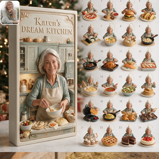 Dream Kitchen - Personalized Cooking Advent Calendar With Ornaments