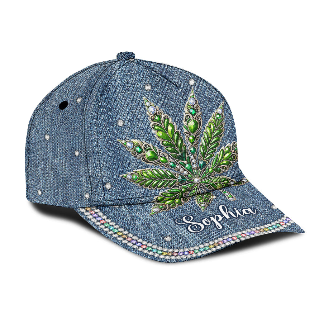Superbe feuille - Casquette classique personnalisée pour les amateurs de cannabis