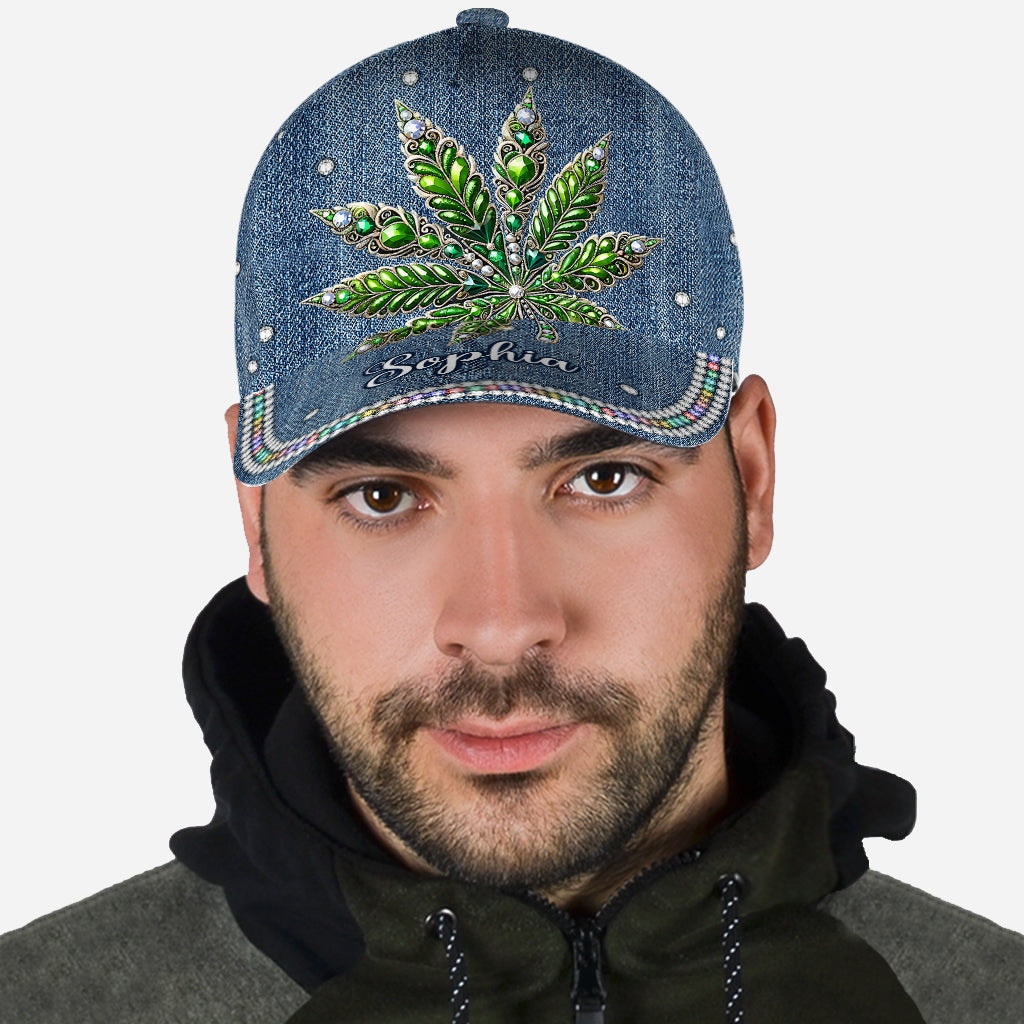 Superbe feuille - Casquette classique personnalisée pour les amateurs de cannabis
