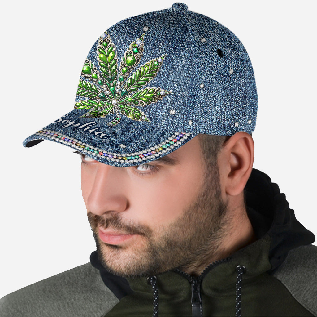 Superbe feuille - Casquette classique personnalisée pour les amateurs de cannabis