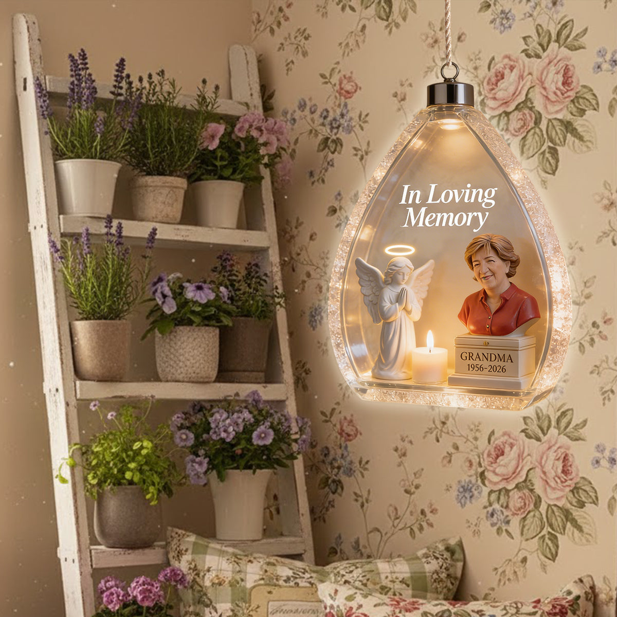 In Loving Memory - Personalized Memorial LED Light Acrylic Sign