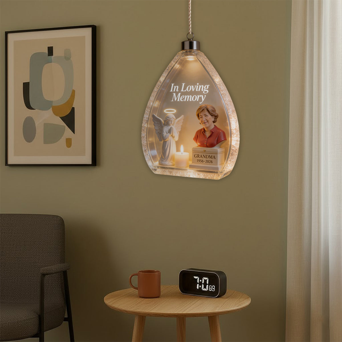 In Loving Memory - Personalized Memorial LED Light Acrylic Sign