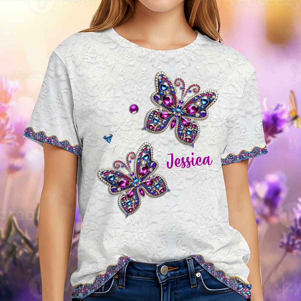 Magnifique papillon - T-shirt personnalisé à motif papillon intégral
