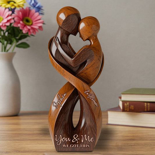 You And Me We Got This - Personalized Couple Custom Shaped Acrylic Plaque