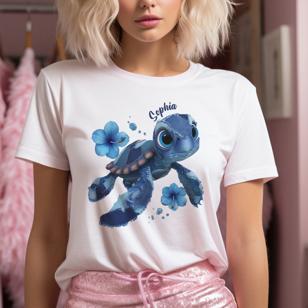 T-shirt et sweat à capuche personnalisés « Love Turtle » - T-shirt et sweat à capuche tortue