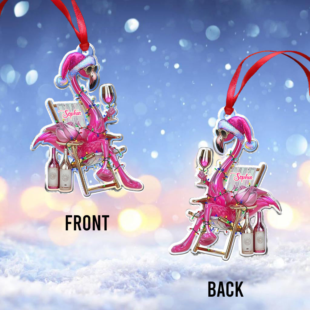 Magnifique flamant rose - Ornement flamant rose personnalisé