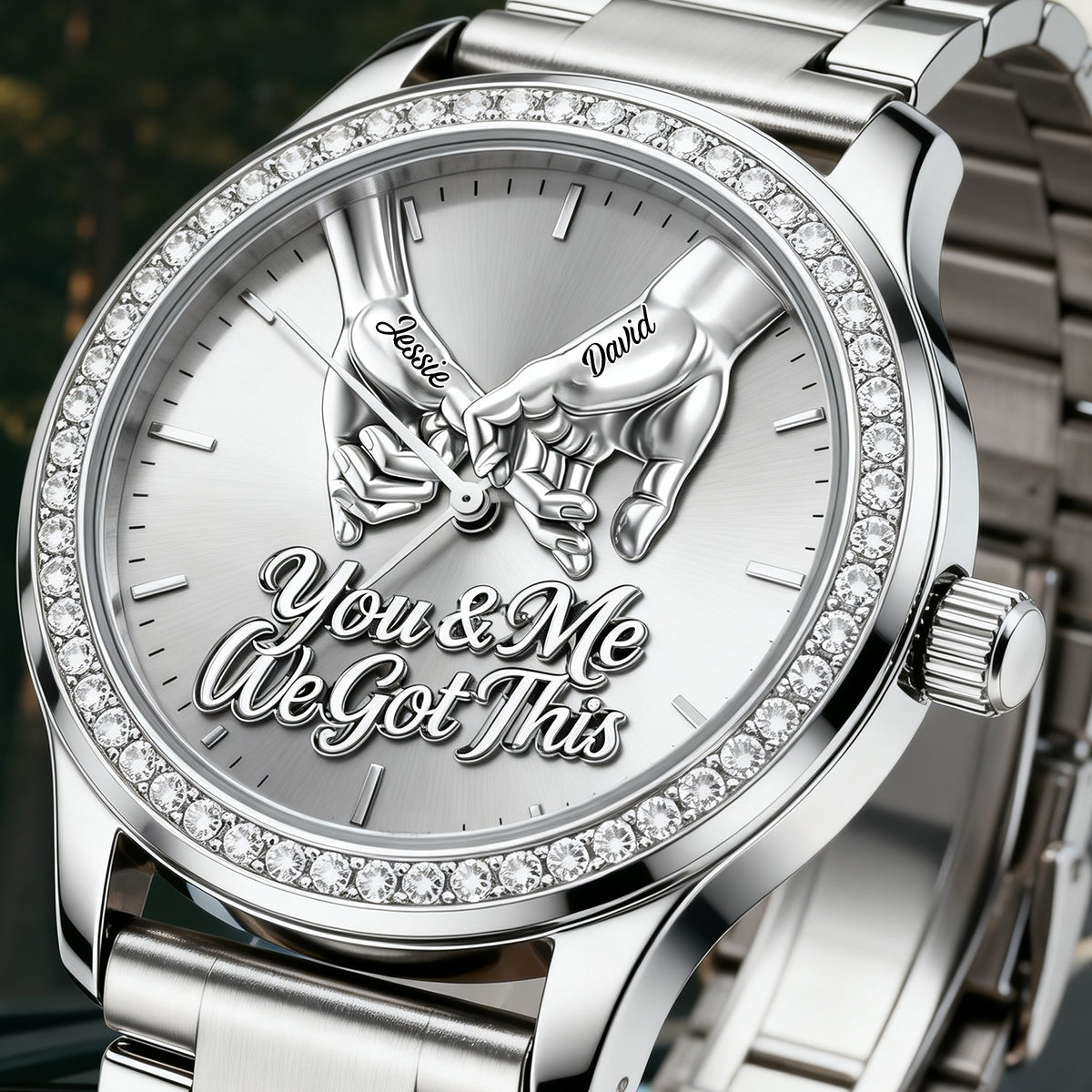 Toi et moi, on gère ça - Montre-bracelet personnalisée pour couple