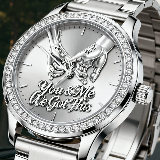 Toi et moi, on gère ça - Montre-bracelet personnalisée pour couple