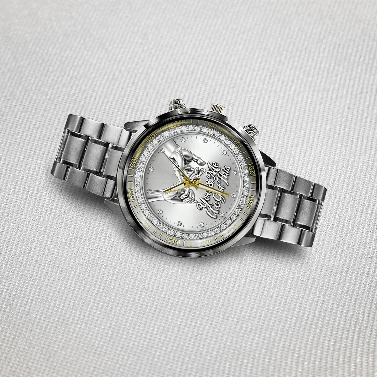 Toi et moi, on gère ça - Montre-bracelet personnalisée pour couple