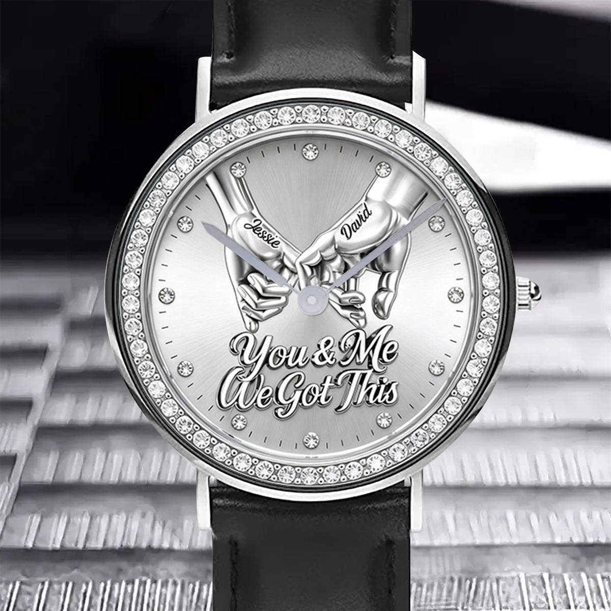 Toi et moi, on gère ça - Montre-bracelet personnalisée pour couple