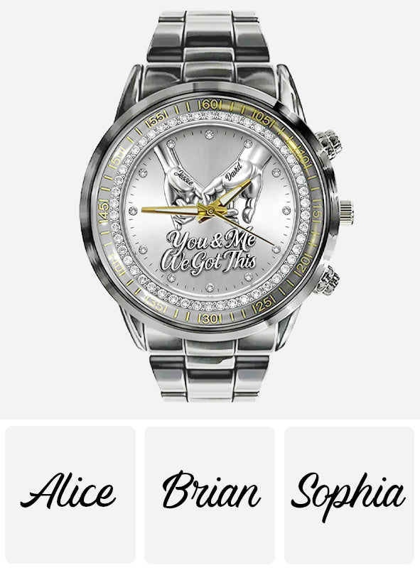 Toi et moi, on gère ça - Montre-bracelet personnalisée pour couple
