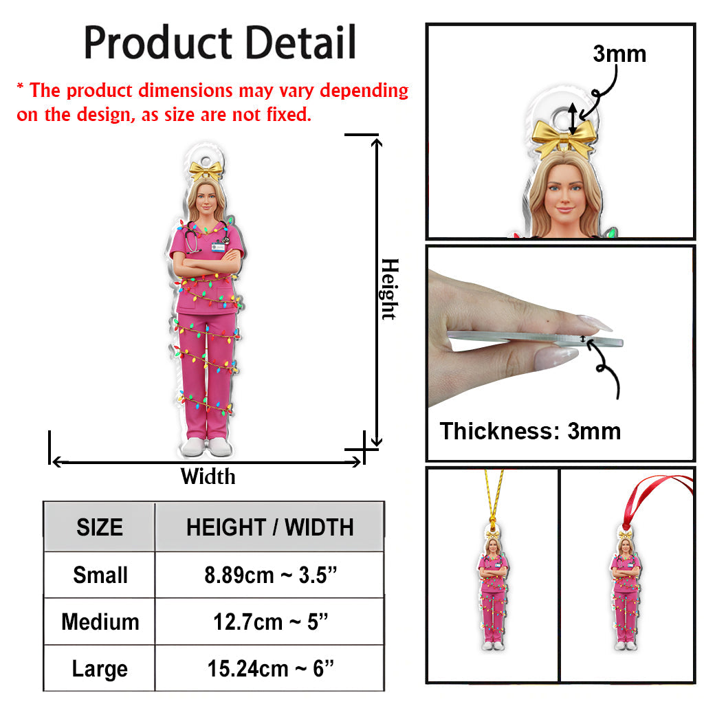 Infirmière de service - Ornement personnalisé pour infirmière
