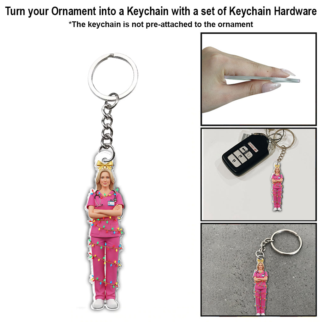 Infirmière de service - Ornement personnalisé pour infirmière