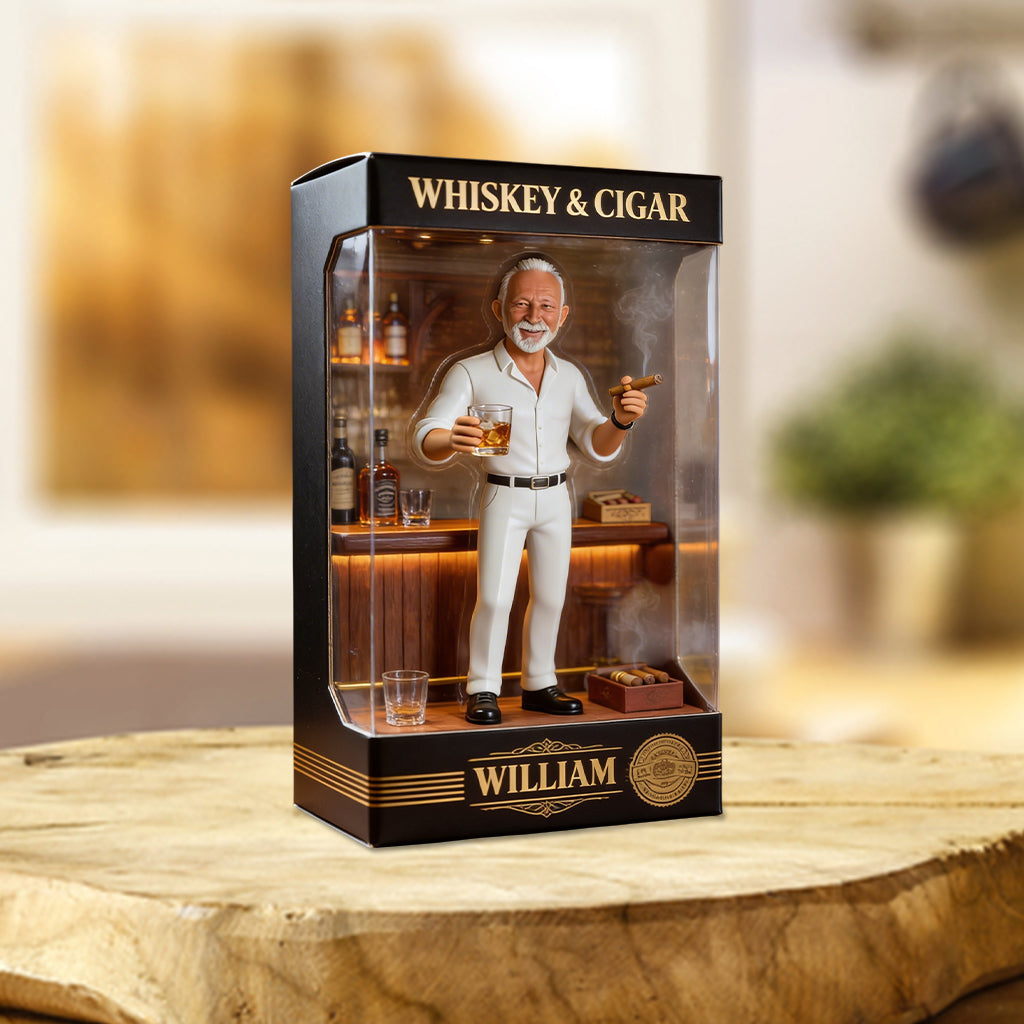 Whiskey And Cigar - Personalized Whisky Custom Shaped Acrylic Plaque
