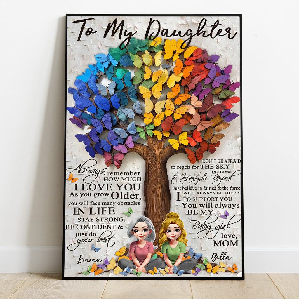 À ma fille - Toile et affiche personnalisées