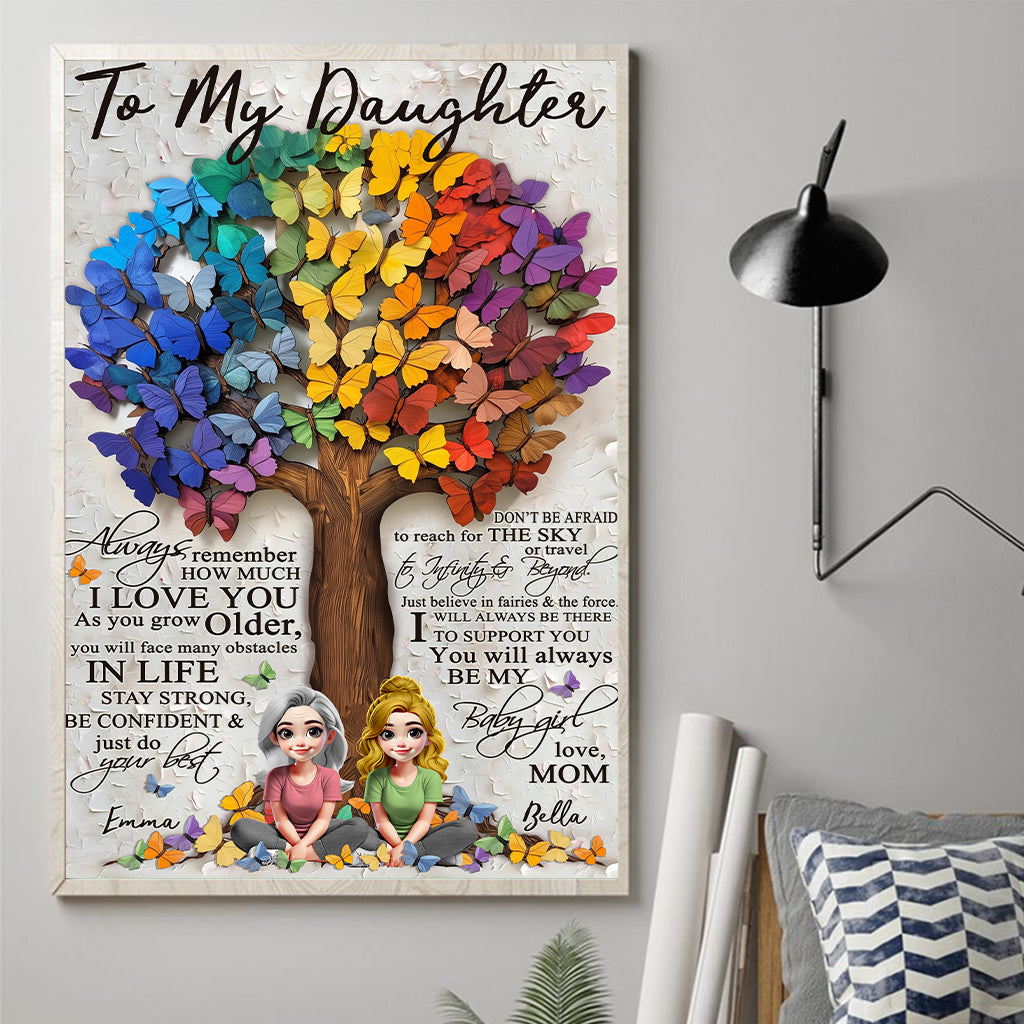 À ma fille - Toile et affiche personnalisées