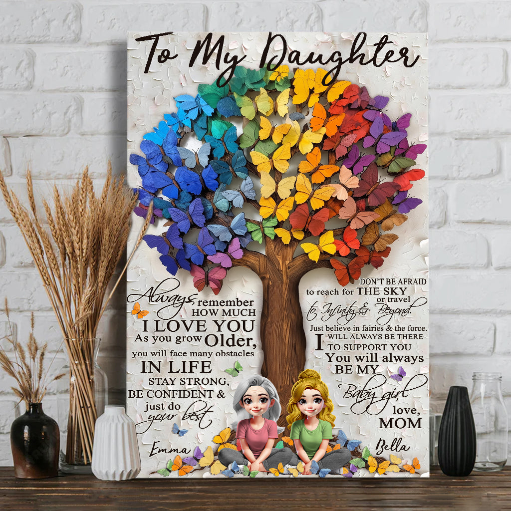 À ma fille - Toile et affiche personnalisées