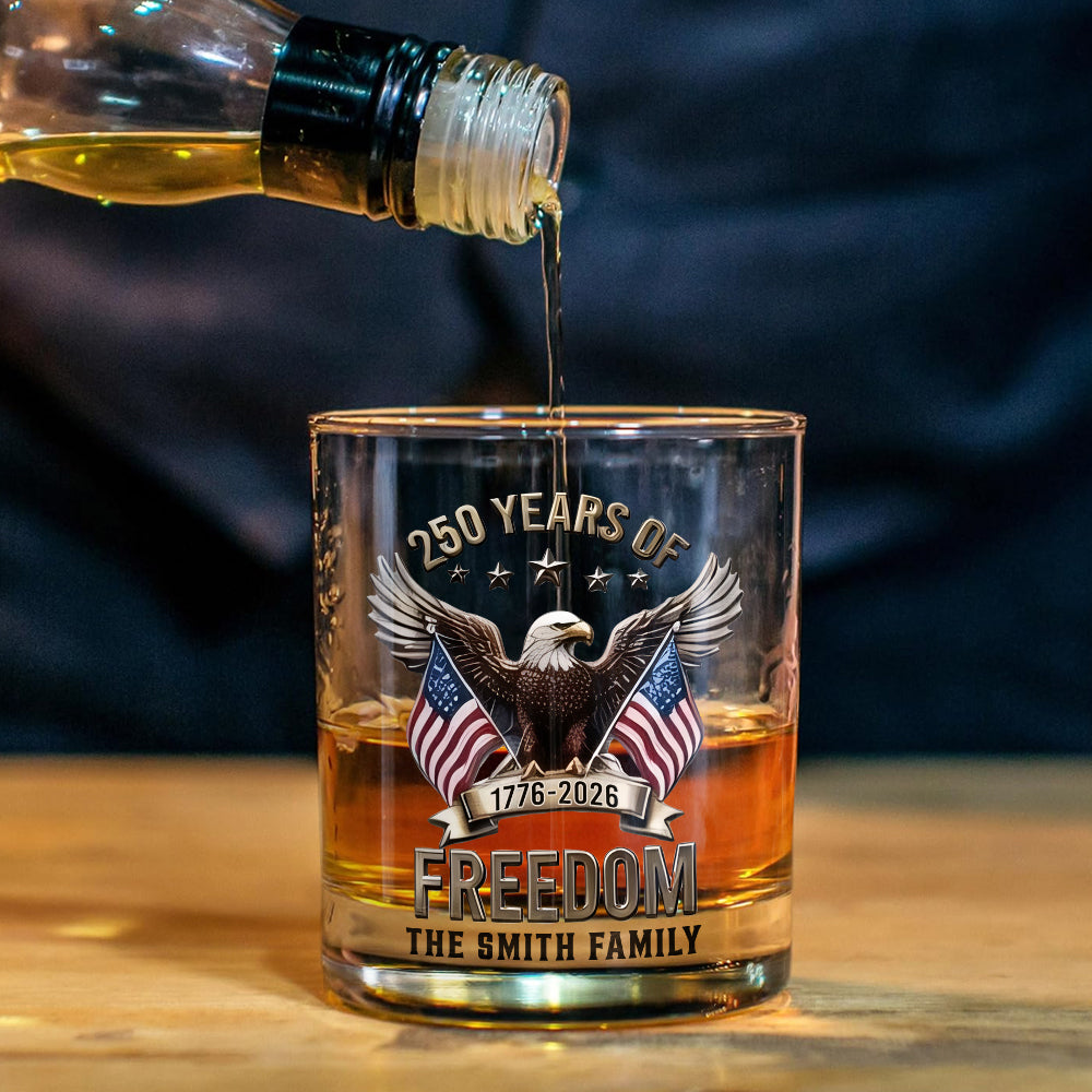 Cadeaux du 250e anniversaire de l'Amérique - Décanteur à whisky personnalisé pour le 4 juillet