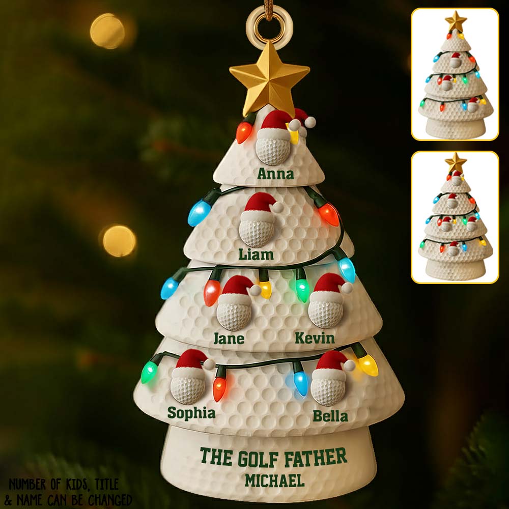The Golf Father - Personalized Golf Ornament