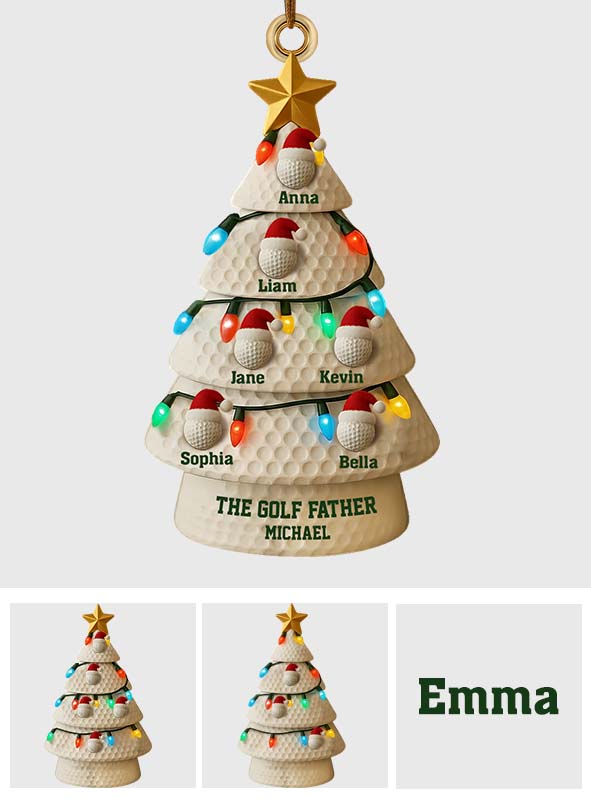 The Golf Father - Personalized Golf Ornament