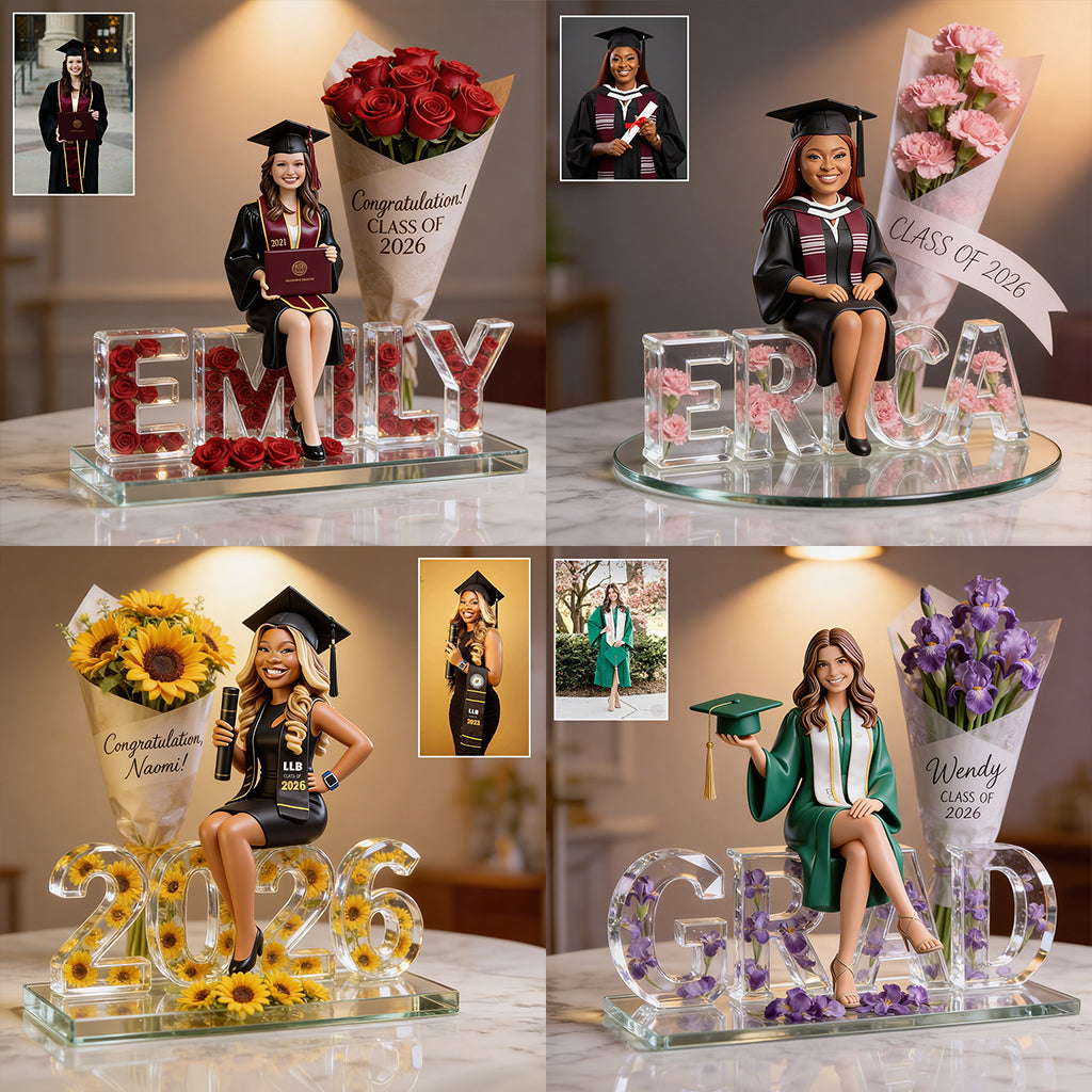 Photo Personnalisée - Plaque Acrylique Personnalisée pour Graduation