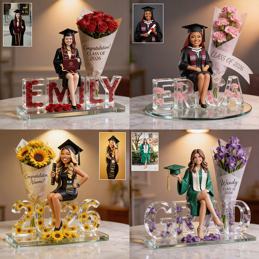 Photo Personnalisée - Plaque Acrylique Personnalisée pour Graduation