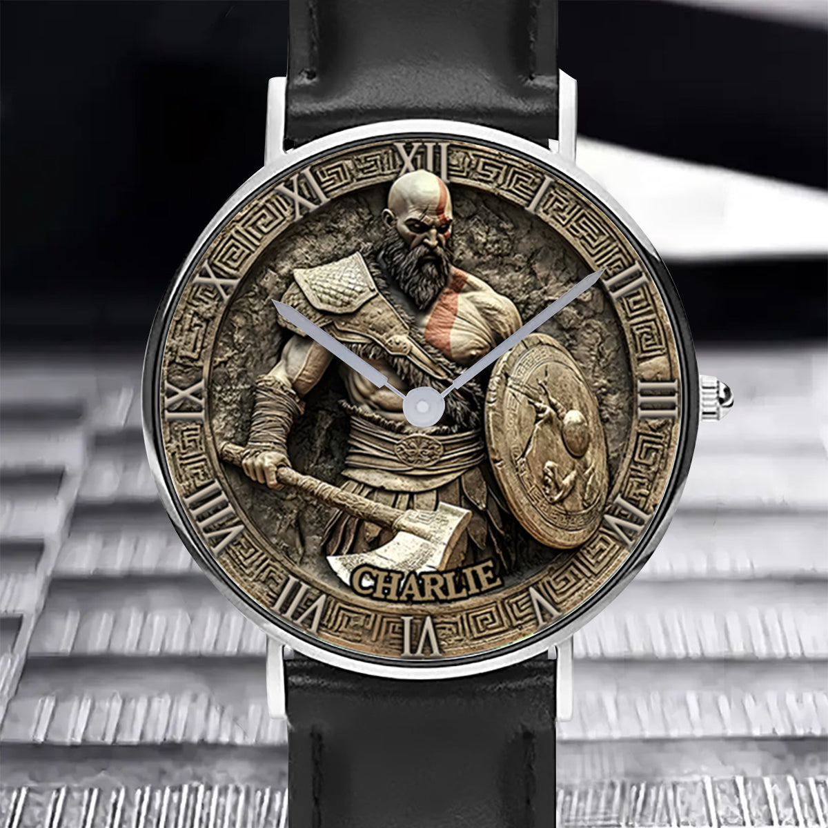 Ultimate Warrior - Montre-bracelet Viking personnalisée