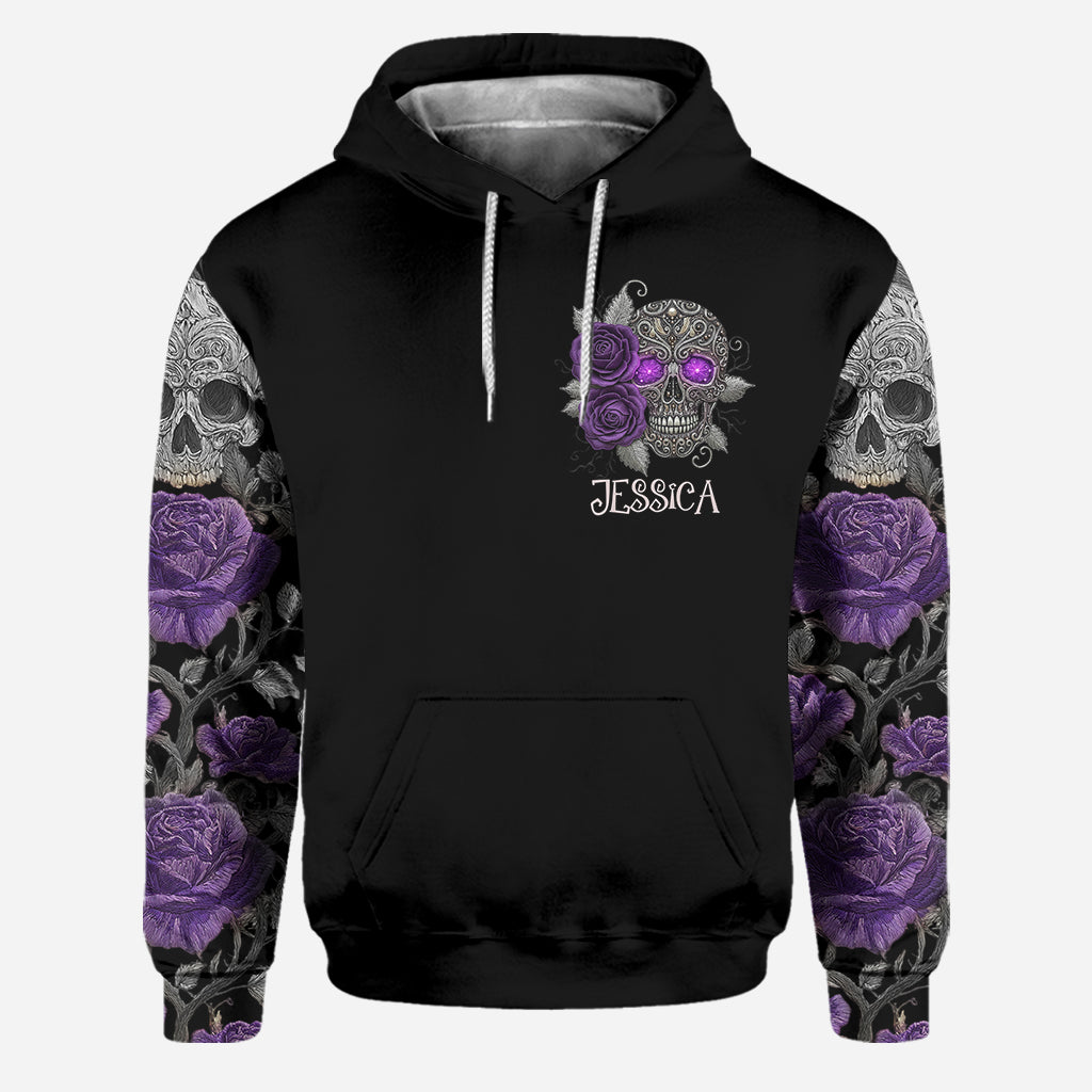 Skull And Roses - Sweat à capuche et legging personnalisés Skull And Roses