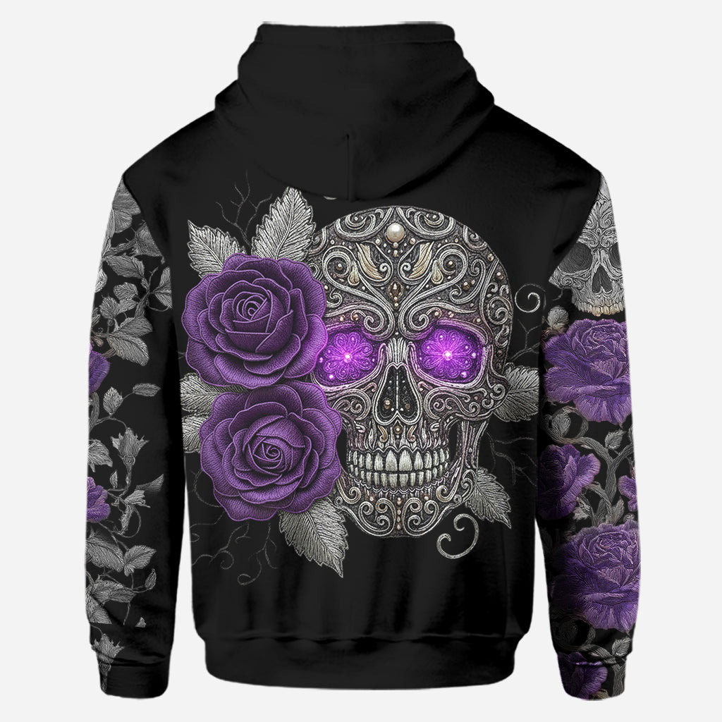 Skull And Roses - Sweat à capuche et legging personnalisés Skull And Roses