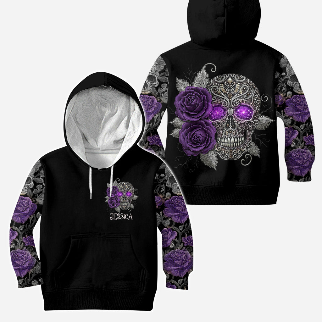 Skull And Roses - Sweat à capuche et legging personnalisés Skull And Roses