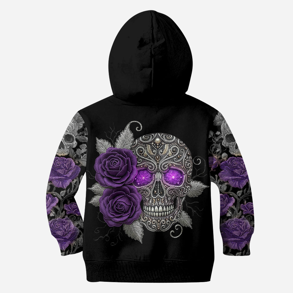 Skull And Roses - Sweat à capuche et legging personnalisés Skull And Roses