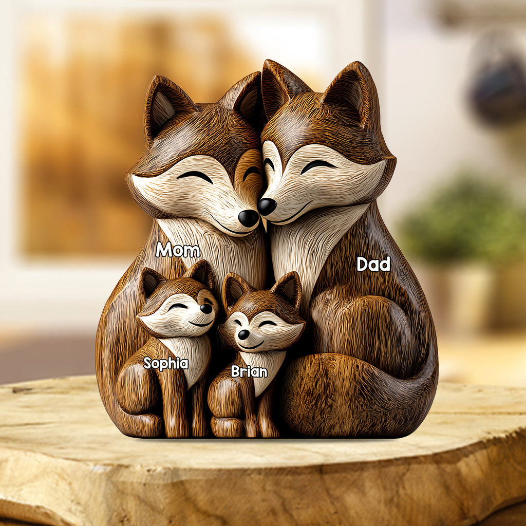 Papa Wolf - Personalized Father Custom Shaped Acrylic Plaque