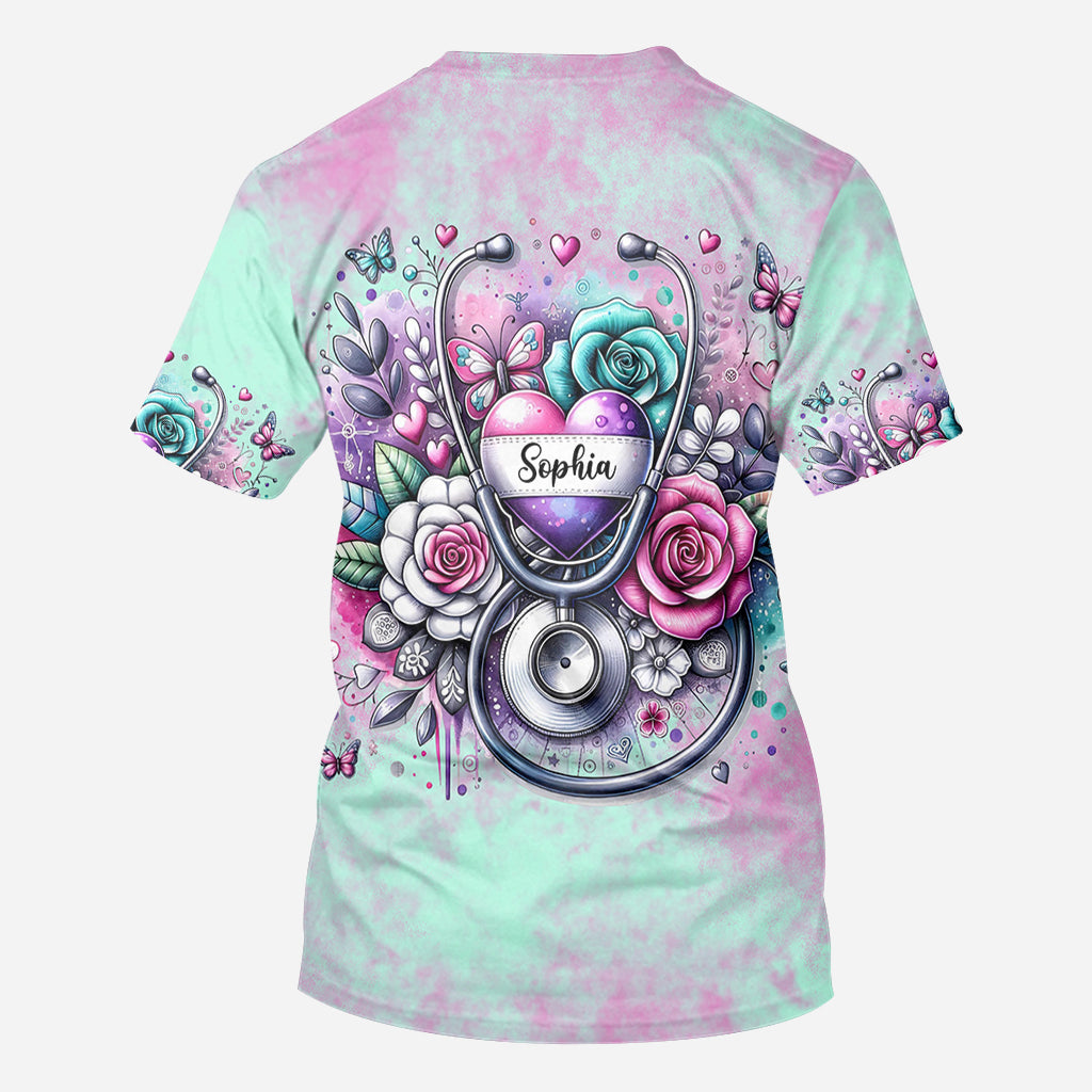 Le métier d'infirmière est un travail de cœur - T-shirt personnalisé pour infirmière