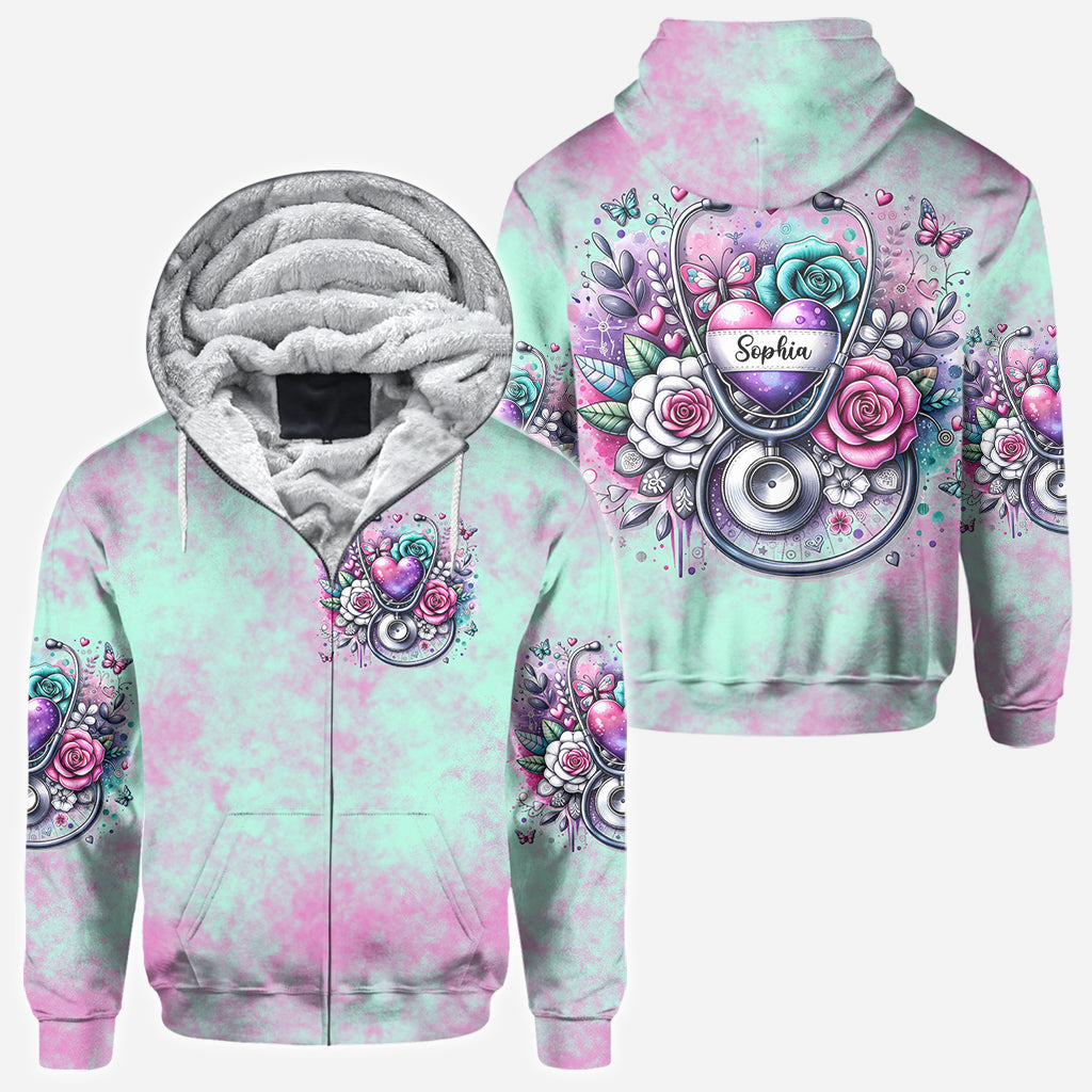 Le métier d'infirmière est un travail de cœur - T-shirt personnalisé pour infirmière