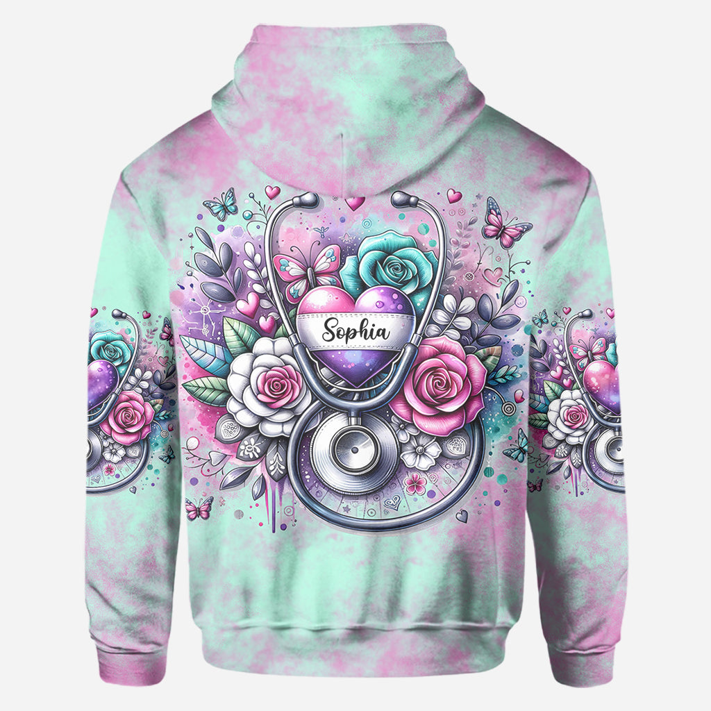 Le métier d'infirmière est un travail de cœur - T-shirt personnalisé pour infirmière