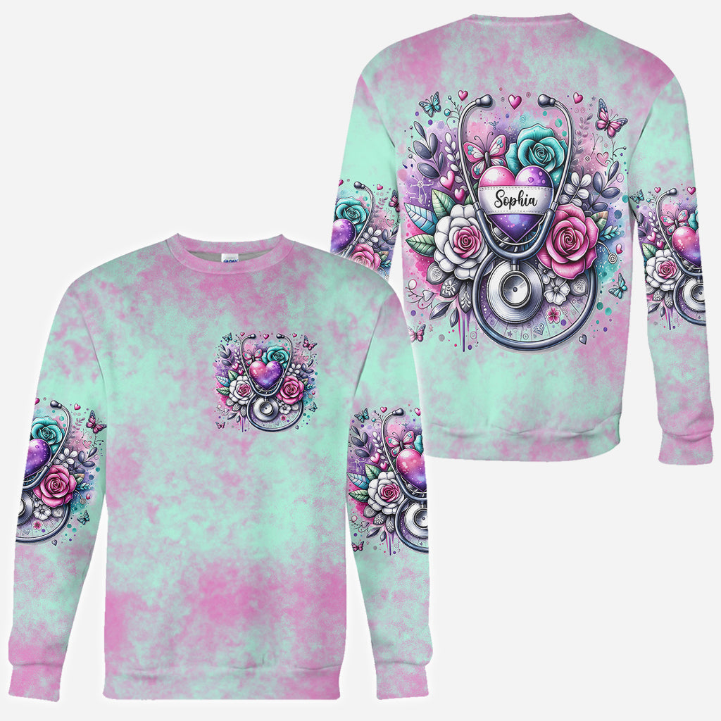 Le métier d'infirmière est un travail de cœur - T-shirt personnalisé pour infirmière