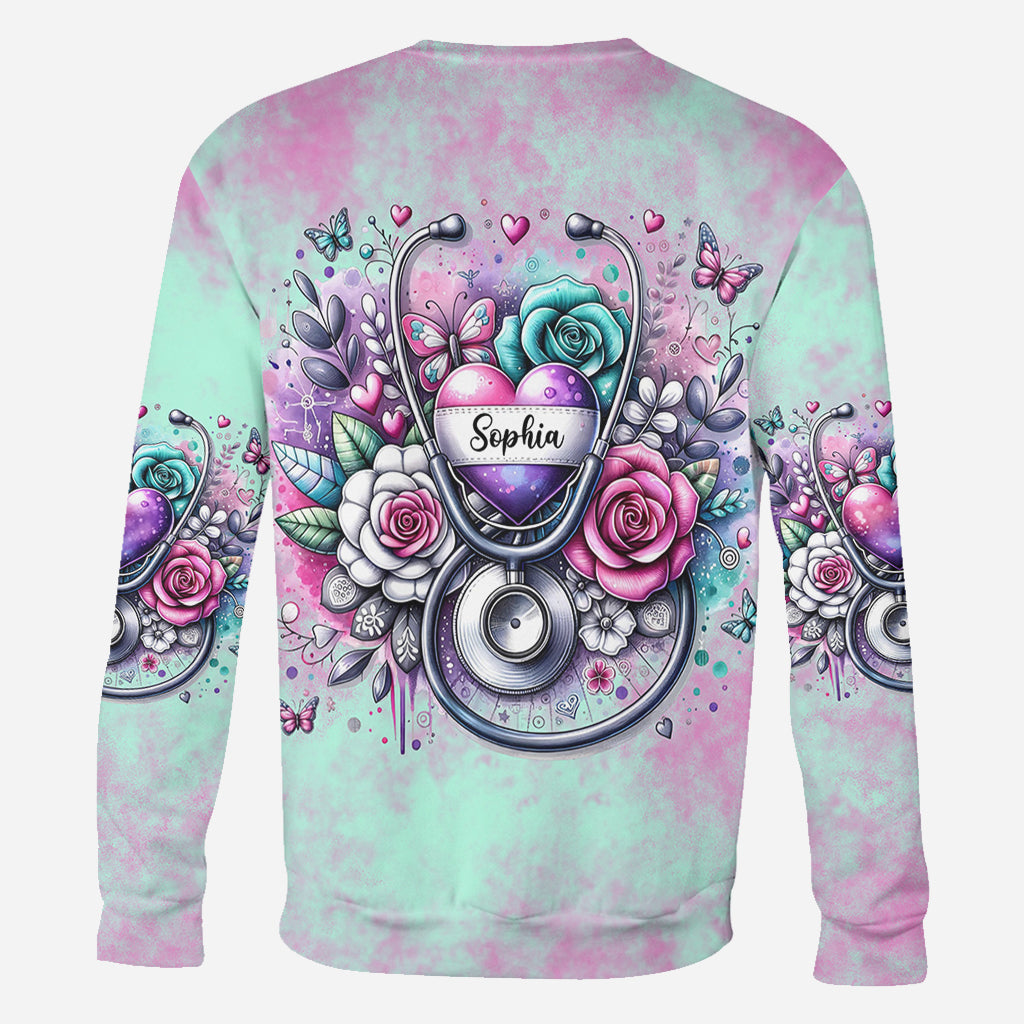 Le métier d'infirmière est un travail de cœur - T-shirt personnalisé pour infirmière