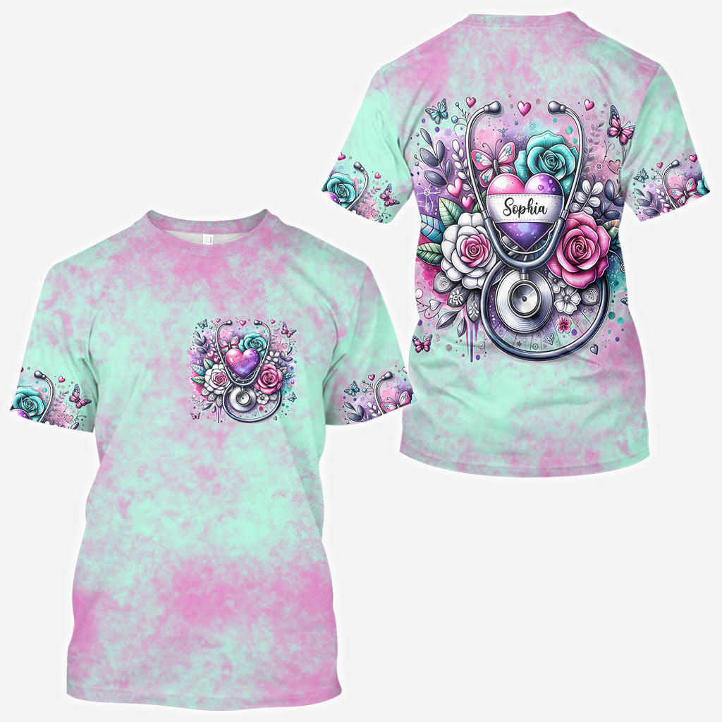 Le métier d'infirmière est un travail de cœur - T-shirt personnalisé pour infirmière