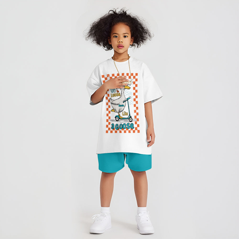 T-shirt et short personnalisés pour enfant (garçon/fille) - Fin d'année