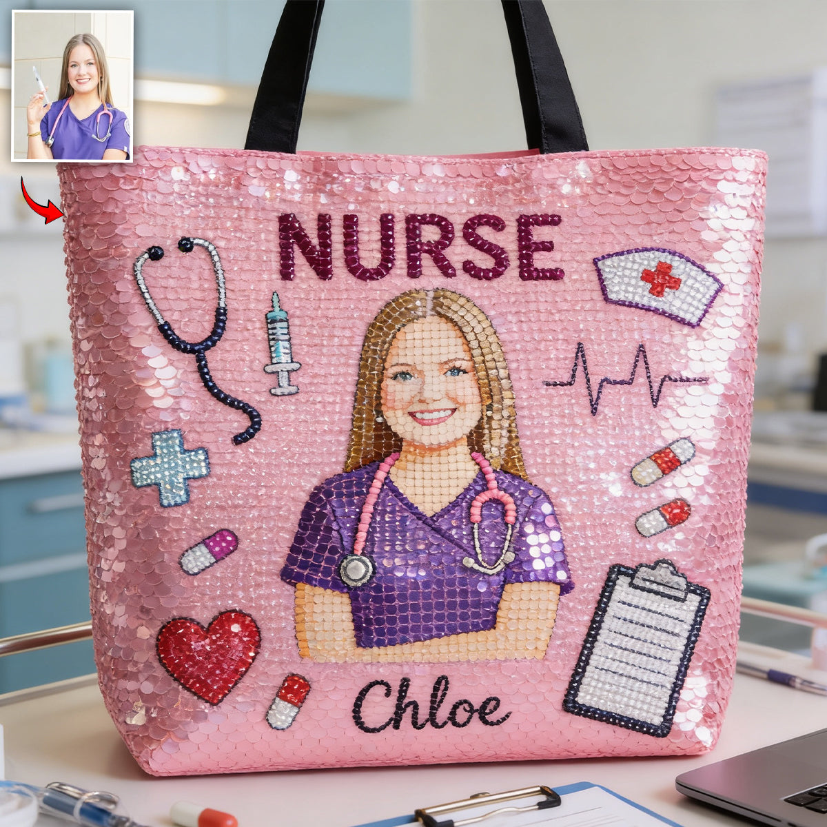 Infirmière Magnifique - Sac Tote Personnalisé