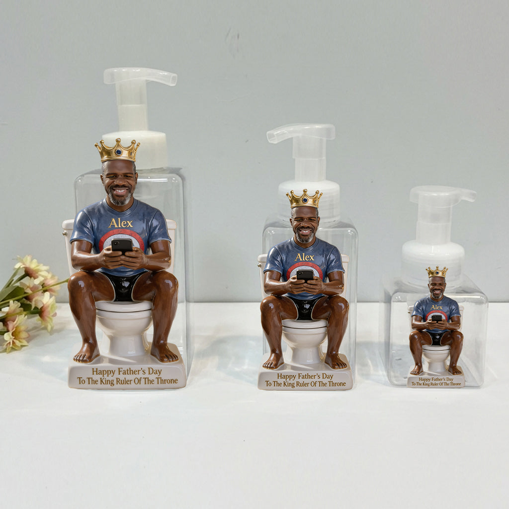 Roi du Trône - Distributeur de Savon Personnalisé pour Papa
