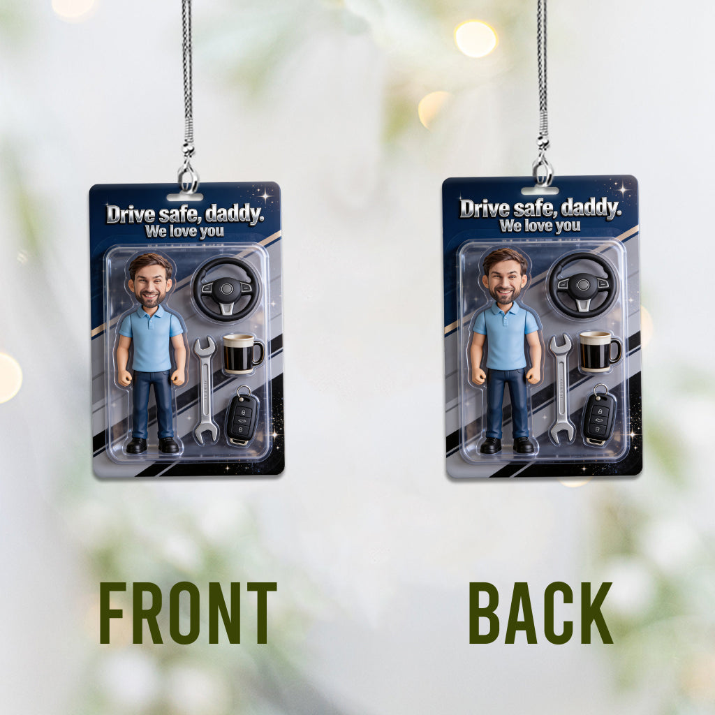 Father Gift - Personalized Father Car Ornament