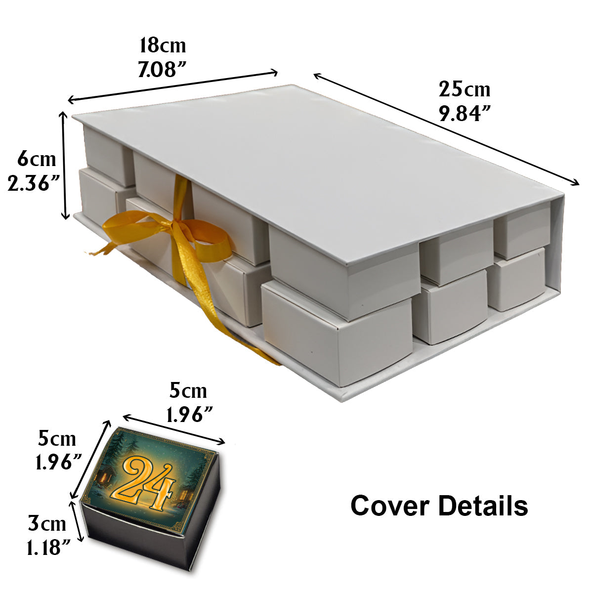 Adventure Awaits - Personalized Hiking Folded Advent Calendar With Ornaments