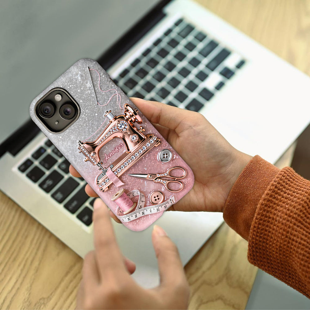 Coque de téléphone personnalisée « Couture » ​​avec imprimé intégral