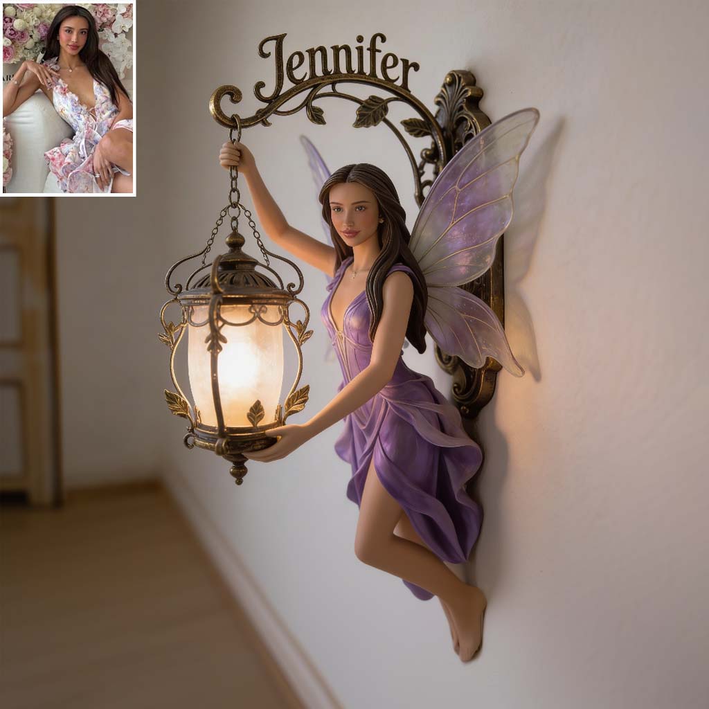 Décor de Fée Esthétique - Panneau Mural en Bois Personnalisé