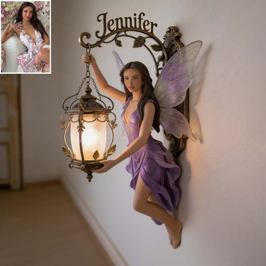 Décor de Fée Esthétique - Panneau Mural en Bois Personnalisé