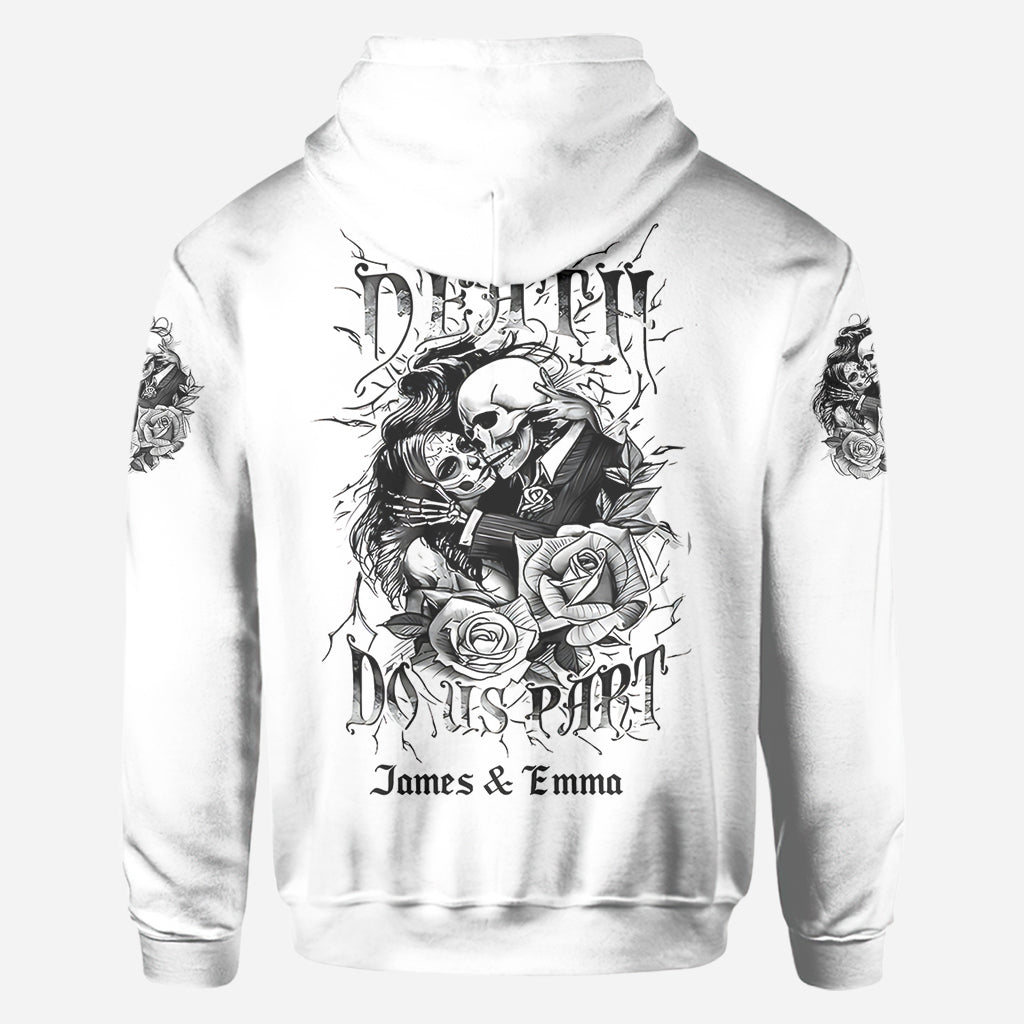 Jusqu'à ce que la mort nous sépare - T-shirt personnalisé pour couple