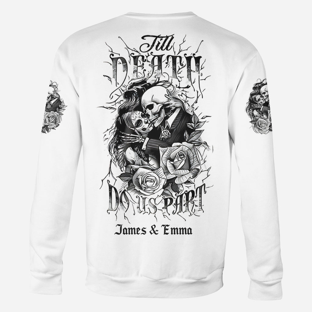 Jusqu'à ce que la mort nous sépare - T-shirt personnalisé pour couple