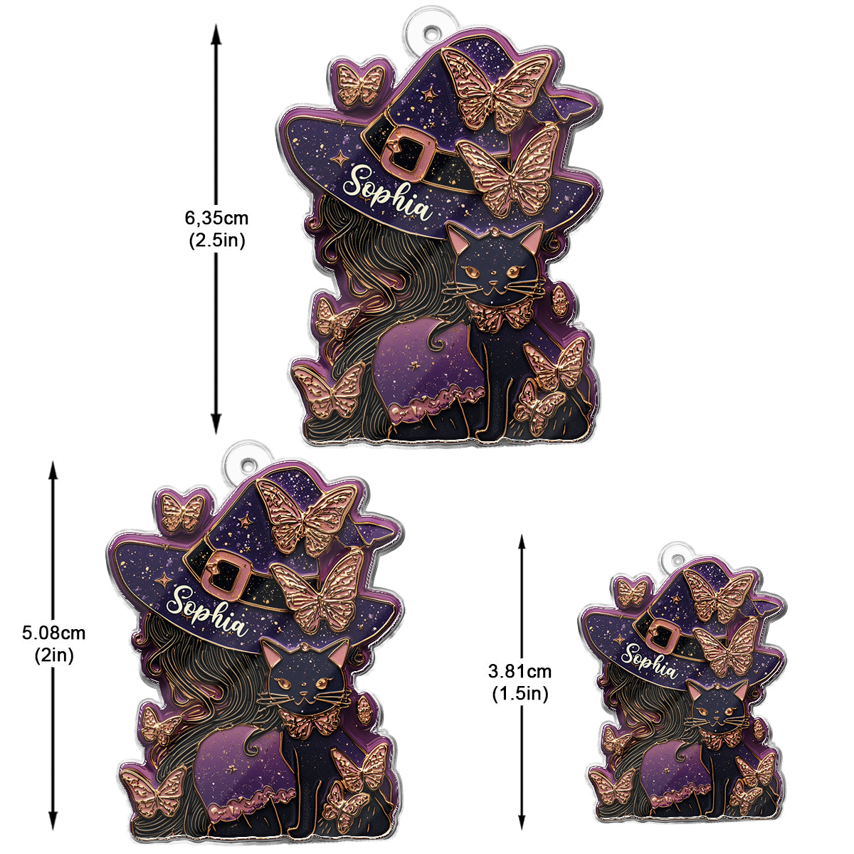 Magical Witch Hocus Pocus - Personalized Witch Earrings