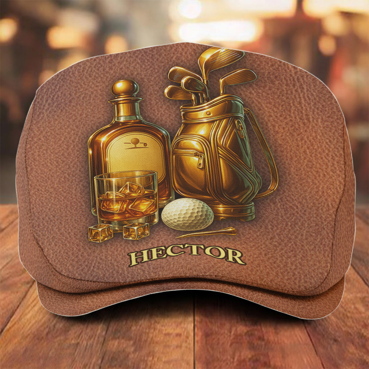 Casquette gavroche personnalisée Golf & Whiskey